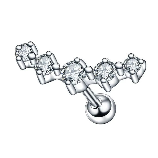 Stainless Steel Micro-inlaid Special-interest Design Butterfly Zircon Earrings