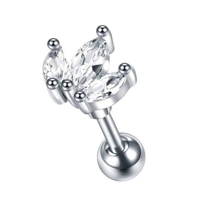 Stainless Steel Micro-inlaid Special-interest Design Butterfly Zircon Earrings