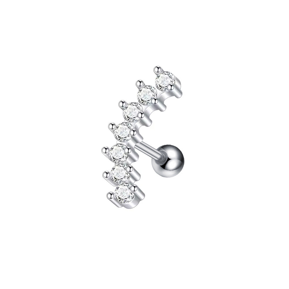 Stainless Steel Micro-inlaid Special-interest Design Butterfly Zircon Earrings